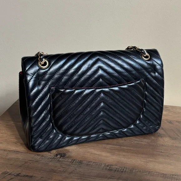Black quilted crossbody bag, new - Picture 2 of 7